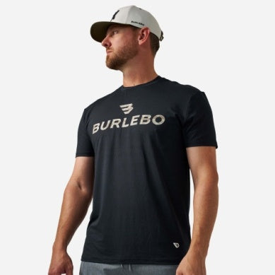 Men's Burlebo Black and Classic Deer Camo Flying Logo Go To Tee GTT-FB-BCDC