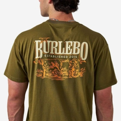 Men's Burlebo Hunter Green Hunting Dogs Short Sleeve Tee SST-HD-HNTG