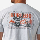 Men's Burlebo Ash Gray Buck Stamp Short Sleeve Tee SST-BKST-AG