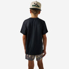 Boy's Burlebo Black and Classic Deer Camo FLying Logo Go To Tee Y-GTT-FB-BCDC