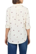 Dear John Women's Almond Rose Stripe Galina Button Up Shirt 