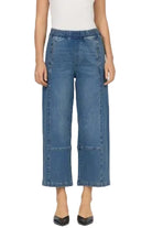 Dear John Women's Moonglow Della Cropped Mid Rise Jeans 