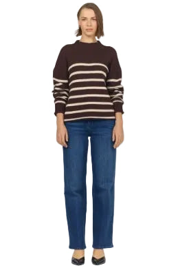 Dear John Women's Chocolate Torte Solana Funnel Neck Sweater 