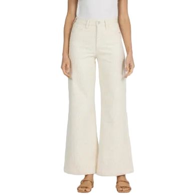 Women's Dear John Fiona Wheat Lace Cropped Wide Leg Pants DPM55E351WLE