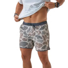 Men's Burlebo Jumbo Deer Camo Swim Trunks ST-JCDC