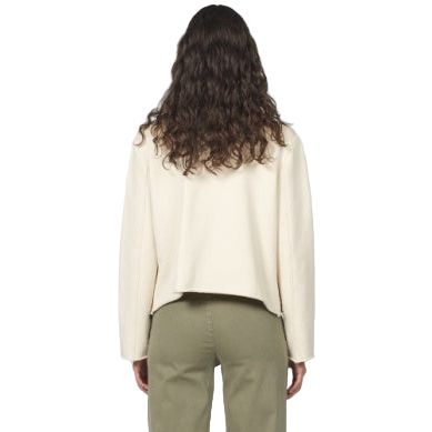 Women's Another Love "Velma" White Pea Coat VCJK2026BIR