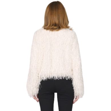 Women's Another Love Vintage Cream "Rosalind" Fur Jacket VCJK2025VIC