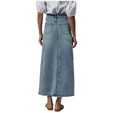 Women's DearJohn Vianna Clean Hem Front Slit Denim Skirt DKM82A234NVK