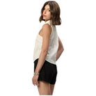 Women's White Sleeveless Top VCWV5257WHT - Crazy House Western Wear