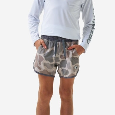 Boy's Burlebo Jumbo Deer Camo Swim Trunks Y-ST-JCDC