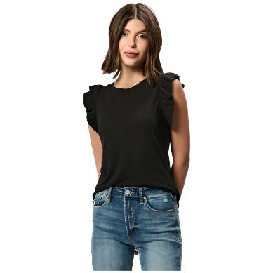 Women's Another Love North Black Top VCKN1541BLK - Crazy House Western Wear