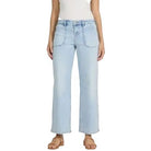 Women's Dear John French Cloud Taylor Mid Rise Wide Leg Jeans DPM21A151FCD