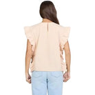 Women's Dear John Pale Peach Ulla Ruffled Sleeve Blouse DSH1536PAP