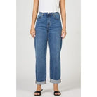 Women's Dear John Everett Ocean Bath High Rise Cuffed Jeans DPM92A101ONB