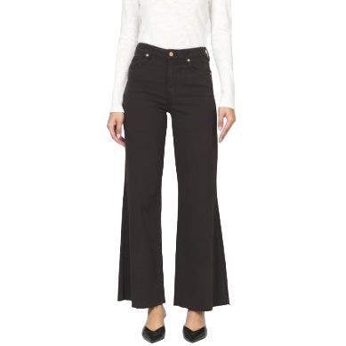 Women's Dear John Black Fiona High Rise Wide Leg Jeans DPM55C336CTE