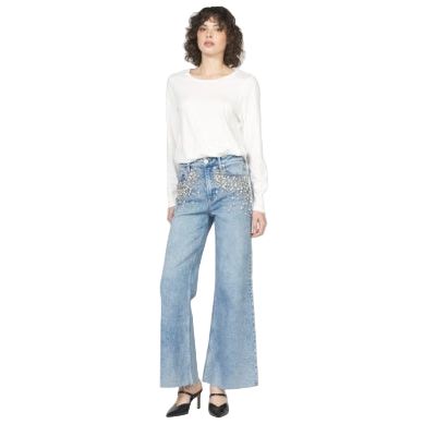 Women's Dear John Light Denim High Rise Fiona Sparkle Jeans DPM55A329SKE