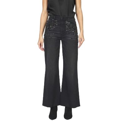 Women's Dear John Black Sparkle High Rise Fiona Jeans DPM55D343SKP