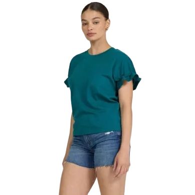 Women's Dear John Mediterranea Meredith Short Ruffle Sleeve T-shirt DKN2171MEA