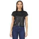 Women's Dear John Black Unity Short Sleeve Top DKN2083Z4BLK