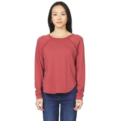 Women's Dear John Red "Kira" Long Sleeve Top DKN3195D9RHR