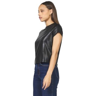 Women's Dear John Black Unity Short Sleeve Top DKN2083Z4BLK