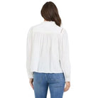 Women's Dear John Naida White Long Sleeve Blouse DSH1518WHT