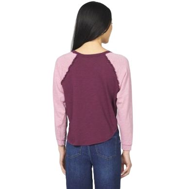 Women's Dear John Purple and Pink "Kira" Long Sleeve Top DKN3195D9FLI