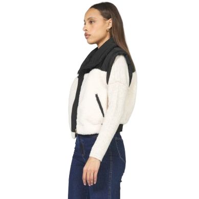 Women's Dear John Black and White Rosalia Jacket DFJ9005BAC