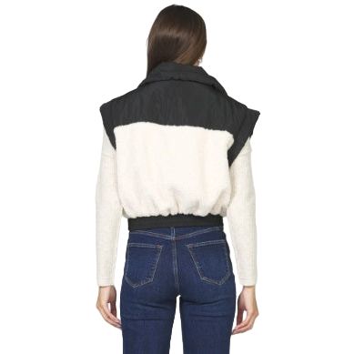 Women's Dear John Black and White Rosalia Jacket DFJ9005BAC
