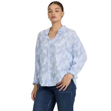 Women's Dear John Adrianna Floral Burnout Button Up Blouse DSH1423X7FBO