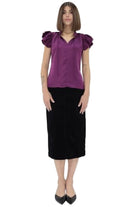 Women's Another Love Royal Plum Nura Blouse VCWV5281RYP