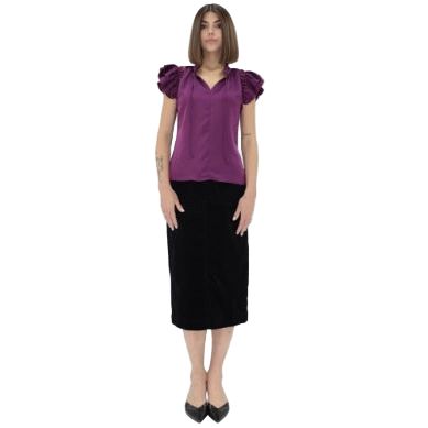 Women's Another Love Royal Plum Nura Blouse VCWV5281RYP