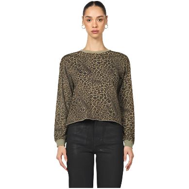 Women's Dear John "Fremont" Cheetah Print Long Sleeve DKN2149D8VTL