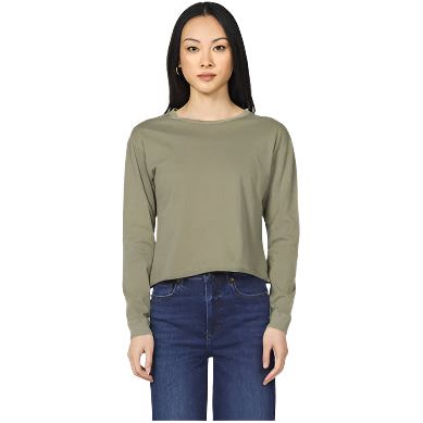 Women's Dear John "Fremont" Green Long Sleeve DKN2149D8VTR