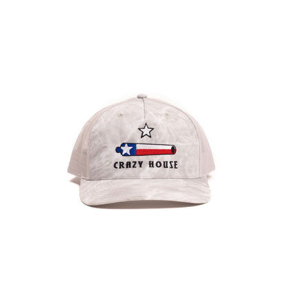 Crazy House Unisex White and Grey Texas Cannon Cap - Crazy House Western Wear