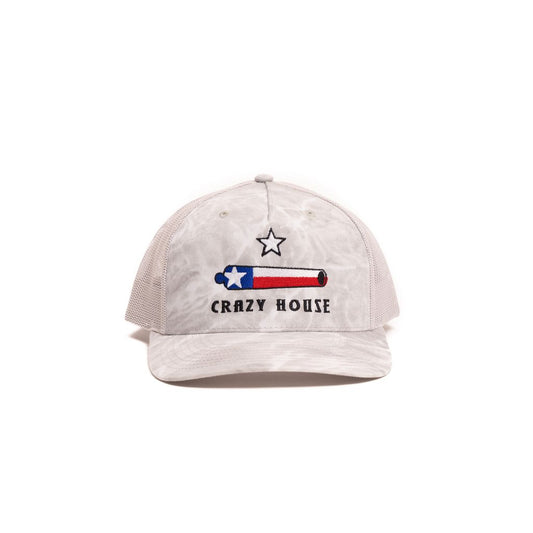 Crazy House Unisex White and Grey Texas Cannon Cap - Crazy House Western Wear