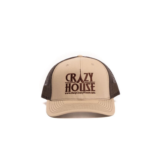 Crazy House Unisex Brown and Khaki Snapback with Stitching - Crazy House Western Wear