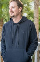 Local Boy Men's Black Velvet Fleece Hemlock Hoodie L1300050-BLK