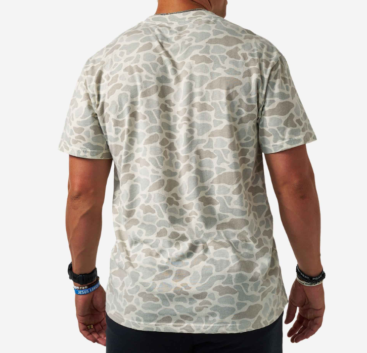 Burlebo Men's Classic Deer Camo Vintage Washed Tee VWT-CDC