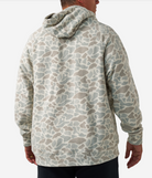 Burlebo Men's Classic Deer Camo Vintage Washed Hoodie VWFH-CDC