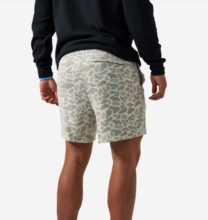 Burlebo Men's Classic Deer Camo Vintage Washed Shorts VWSTS-CDC