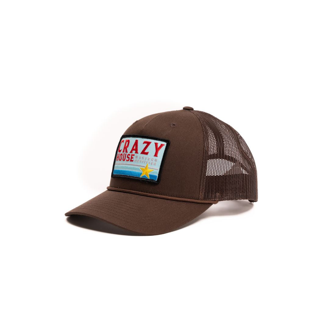 Crazy House Unisex Brown Snapback with Outfitter Patch - Crazy House Western Wear
