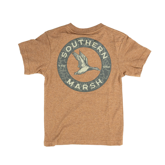 Boy's Southern Marsh Walnut Inflight Camo Tee YAIFC-WWN