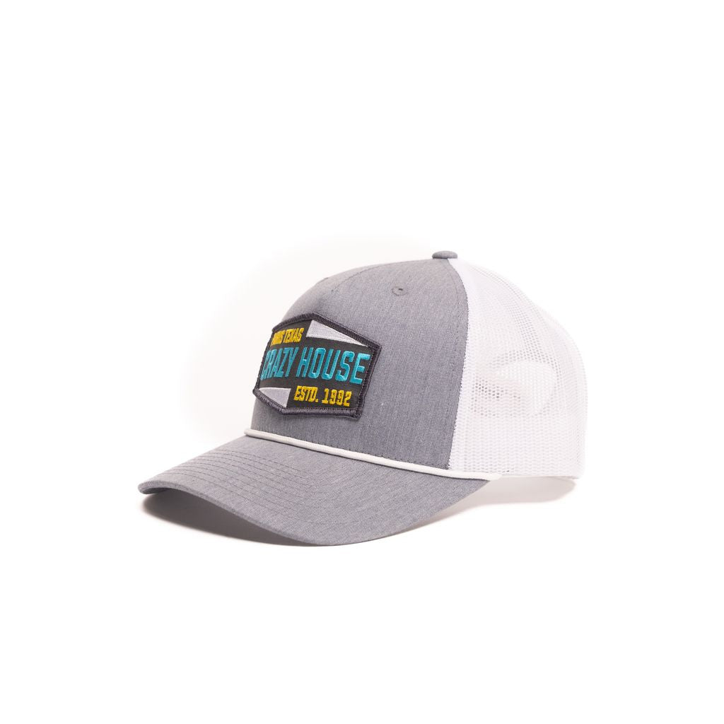 Crazy House Unisex Grey and White Snapback with est 1992 Patch - Crazy House Western Wear