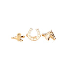 West & Co .5" 18K Gold Plated Adjustable Ring Set WC-R08G
