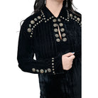 Women's American Darling Velvet Long Sleeve Shirt ADSH029