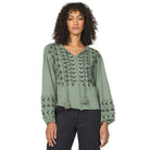 Women's Another Love "Gilly" Green Blouse VCKN1822SGN