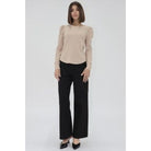 Women's Another Love Oatmeal Cookie Dara Long Sleeve Top VCKN1840OTC