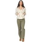Women's Another Love "Velma" White Pea Coat VCJK2026BIR