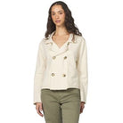 Women's Another Love "Velma" White Pea Coat VCJK2026BIR